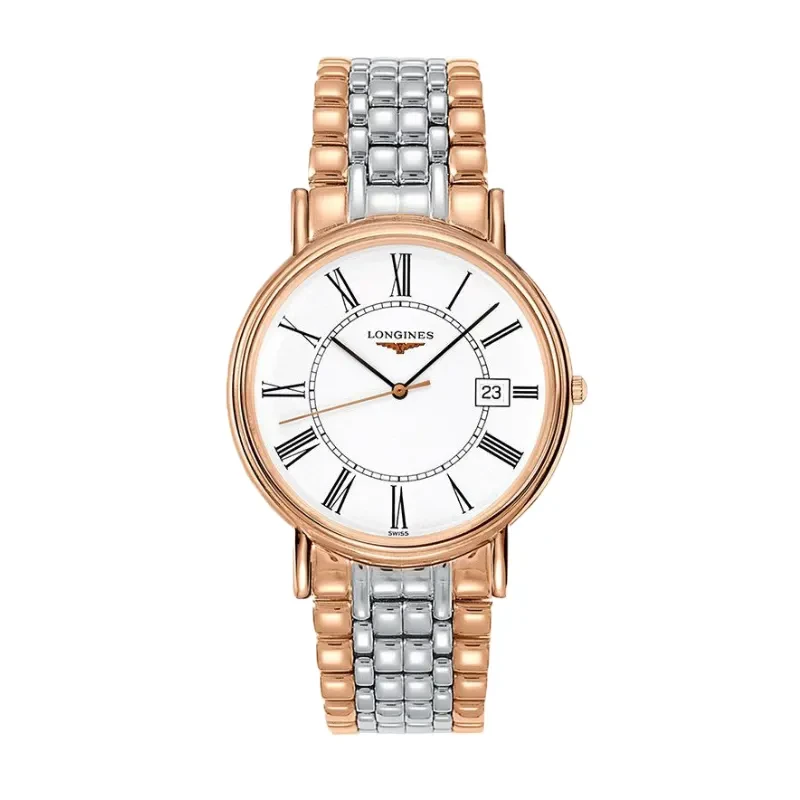 Longines Classic Two-tone Rose-gold PVD Men's Watch- L4.790.1.11.7